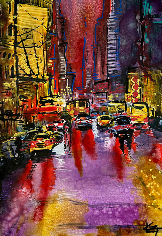 CITY LIGHTS PRINT